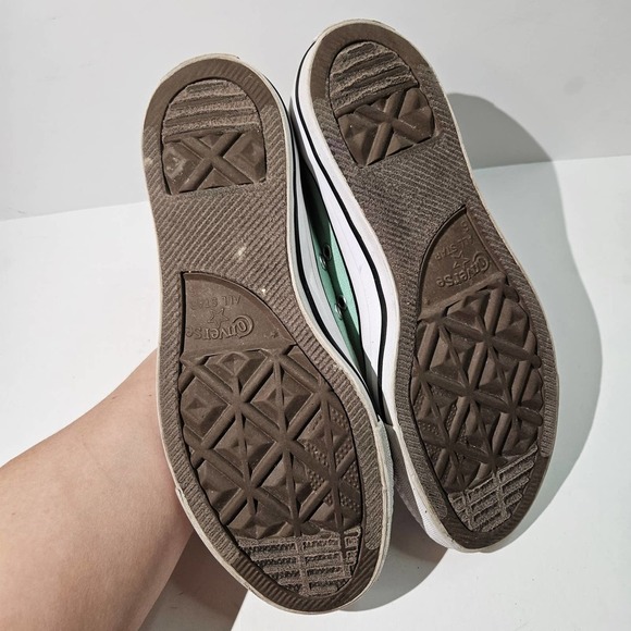 Converse All‎ Star Classic Low Top Sneakers Women's 8 Men's 6 Mint Green - Picture 7 of 8